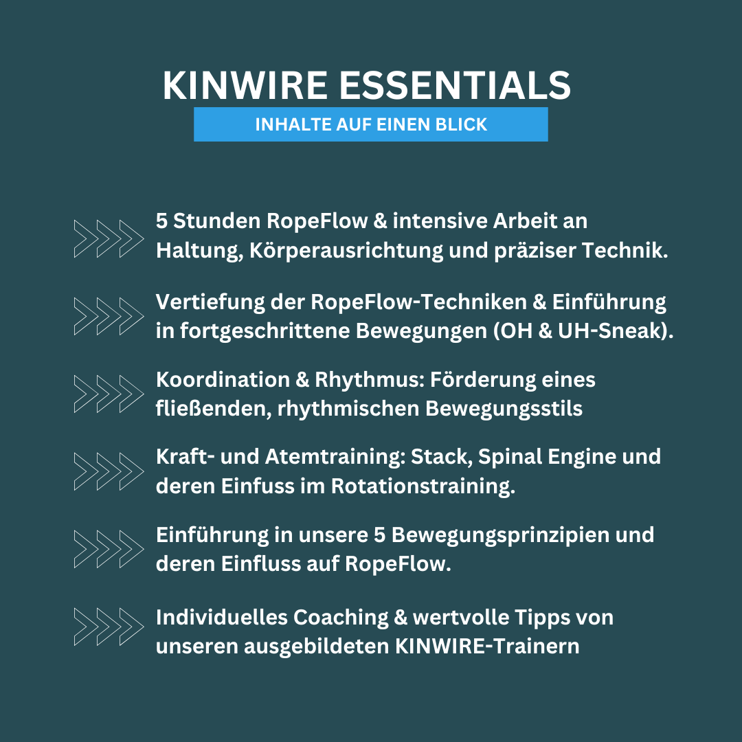 KINWIRE RopeFlow Essentials -  Workshop Zürich  (15.11.2026)